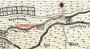 Kartenausschnitt Schmalkalden 1887